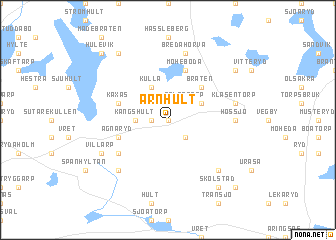 map of Arnhult