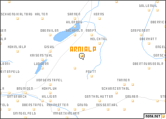 map of Arni Alp