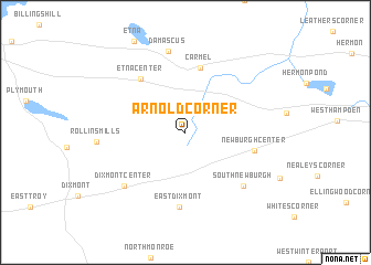 map of Arnold Corner