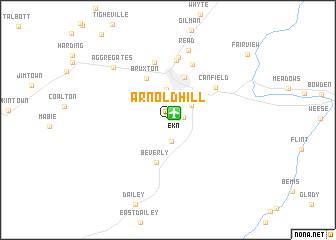map of Arnold Hill