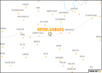 map of Arnoldsburg