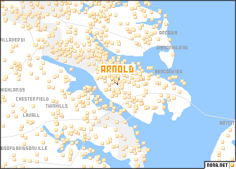 map of Arnold