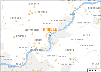 map of Arnold