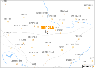 map of Arnold