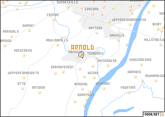 map of Arnold