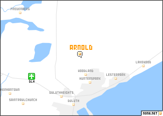 map of Arnold