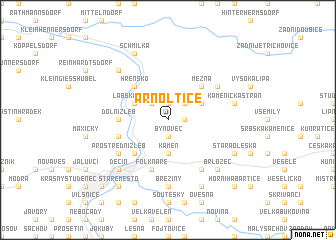 map of Arnoltice