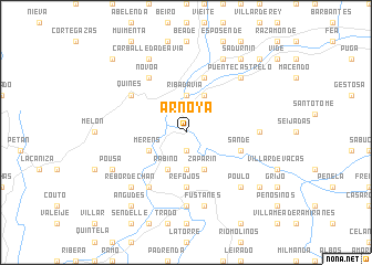 map of Arnoya
