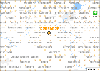 map of Arnsdorf