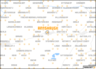 map of Arnshaugk