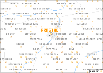 map of Arnstadt