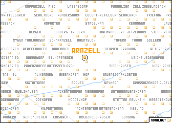 map of Arnzell