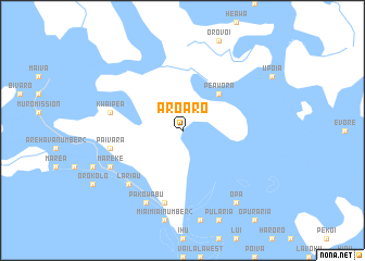 map of Aroaro