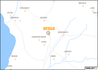 map of Āroda