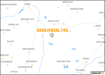 map of Aroeiras Altas