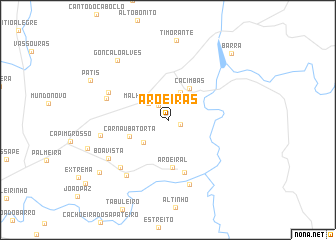 map of Aroeiras