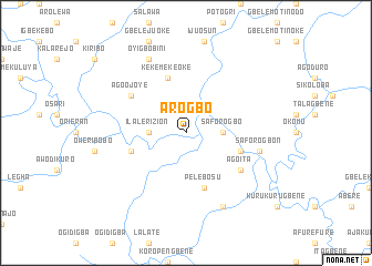 map of Arogbo