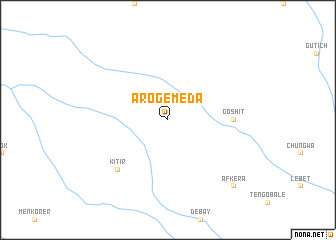 map of Ārogē Mēda