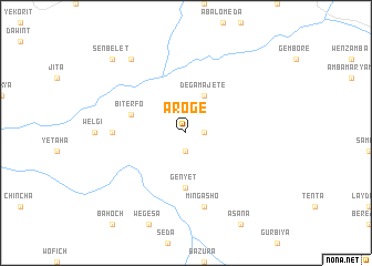 map of Ārogē