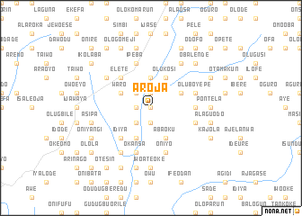 map of Aroja