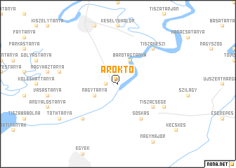 map of Ároktő