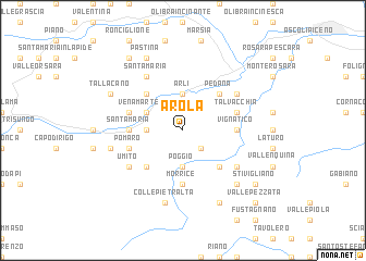 map of Arola