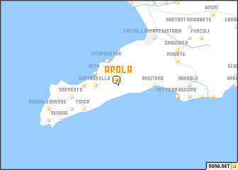 map of Arola