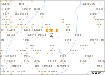 map of Arola