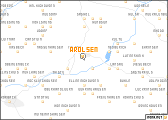 map of Arolsen