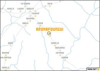 map of Aro Mafoungui