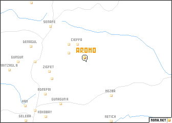 map of Aromo