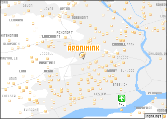 map of Aronimink