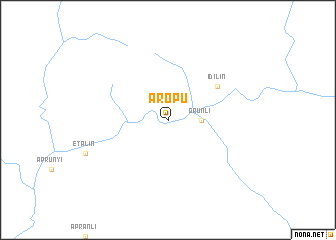 map of Aropu