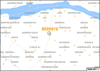 map of Arorayé