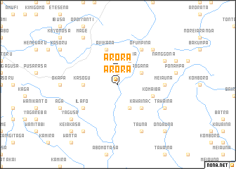 map of Arora