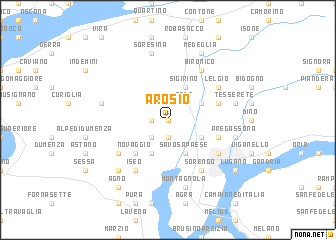 map of Arosio