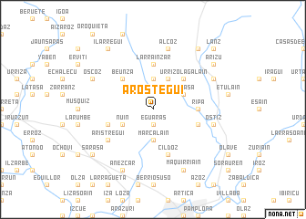 map of Aróstegui