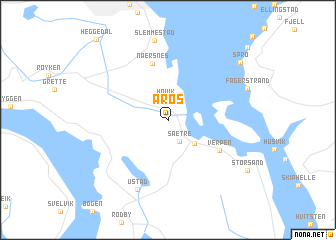 map of Åros