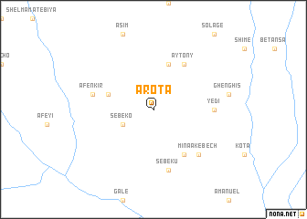 map of Ārota