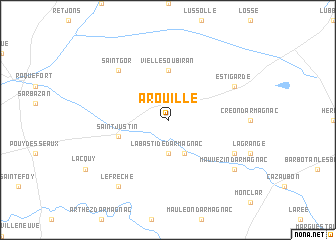 map of Arouille