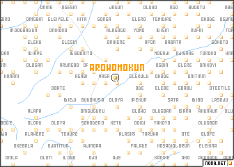 map of Arowomokun