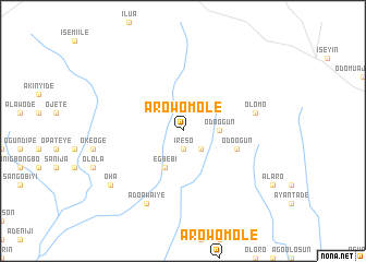 map of Arowomole