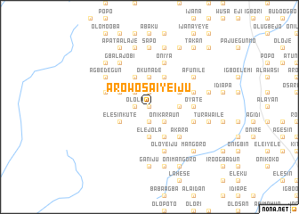 map of Arowosaiye Iju