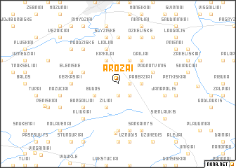 map of Arozai