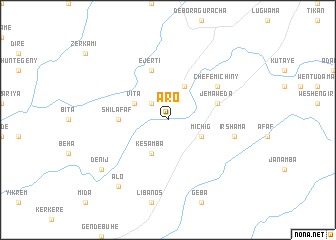 map of Āro