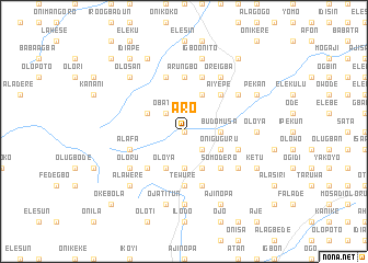 map of Aro