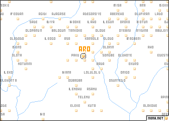 map of Aro