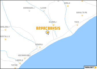 map of Arpaçbahşiş