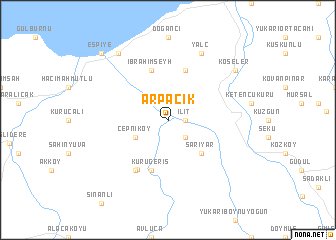 map of Arpacık