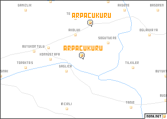 map of Arpaçukuru